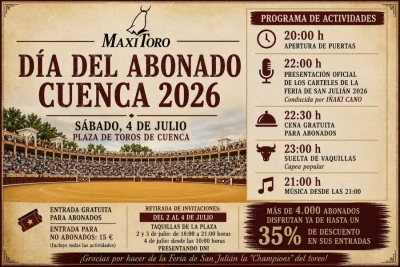 MaxiToro repetirá el Día del Abonado en Cuenca