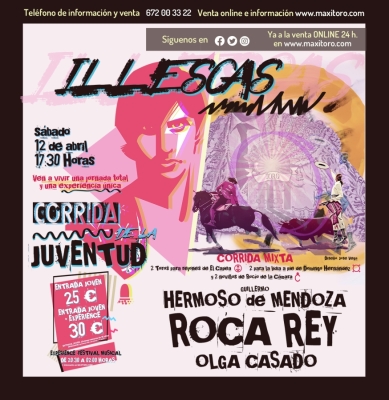 Roca Rey impulsa la I edición de la Corrida de la Juventud el 12 de abril en Illescas 